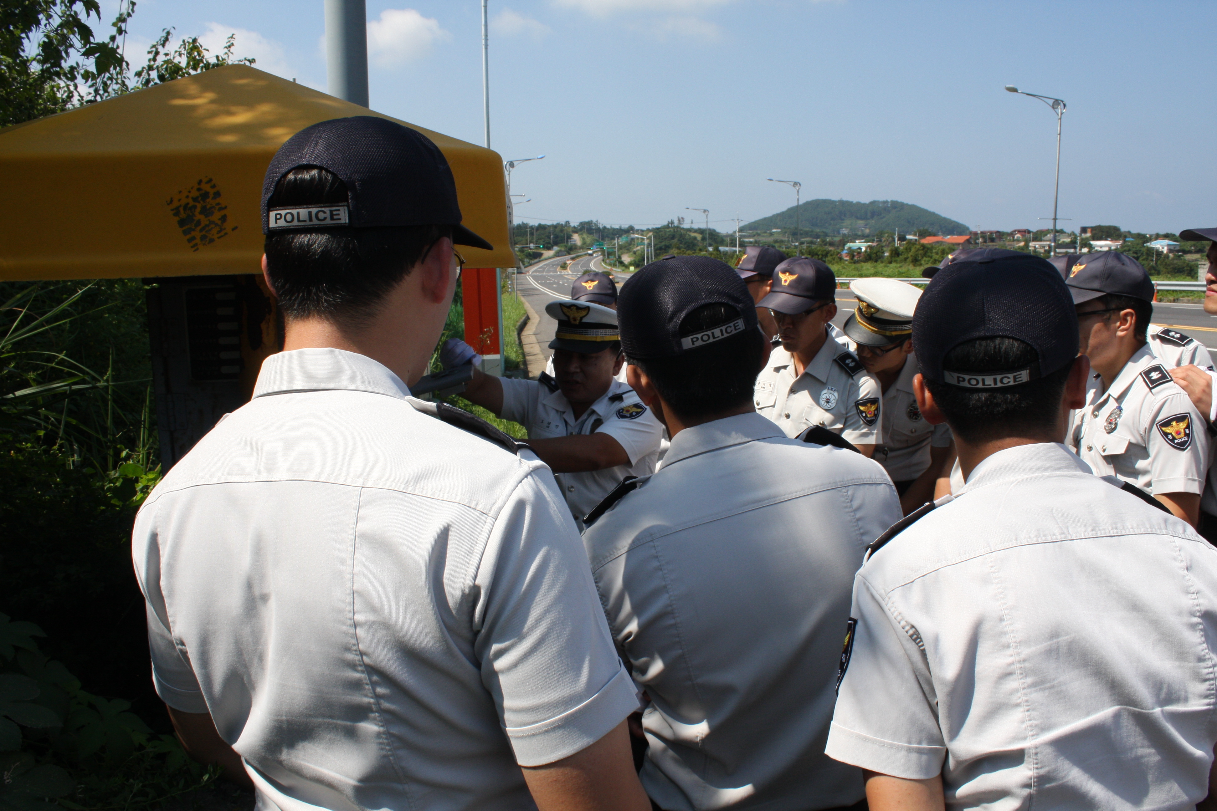 서부서, 신임경찰 수신호 교육 및 단속현장 실습