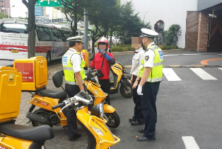 서부서, 교통 지역경찰 합동, 이륜차 특별단속 및 홍보