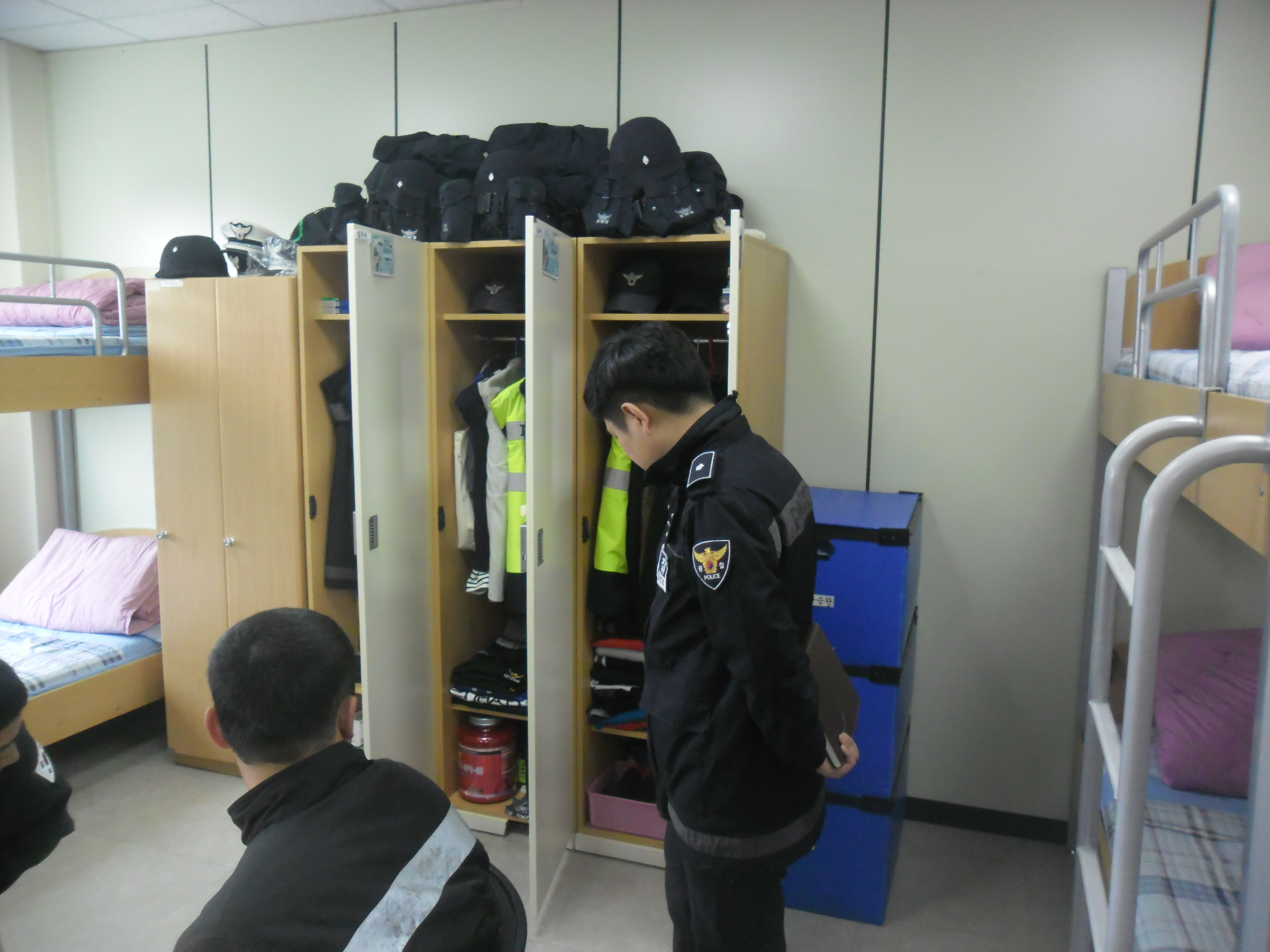 제주해안경비단 121의무경찰대 용모복장 점검