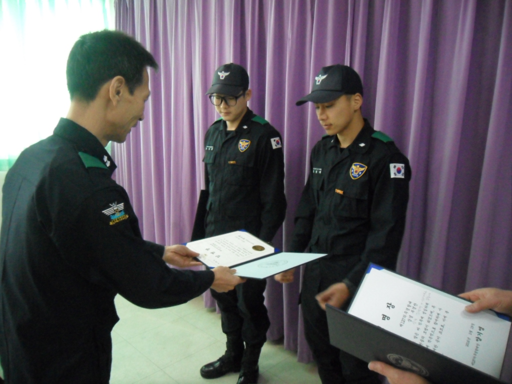 127의무경찰대 계급별 간담회 및 분대장 임명식