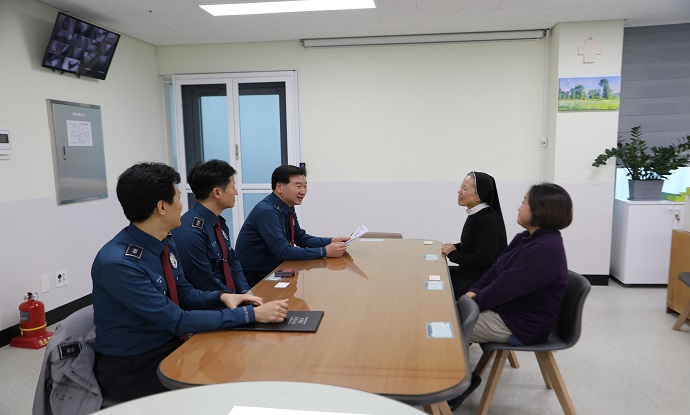 서부서, 설맞이 복지시설 위문 및 노고 근로자 격려