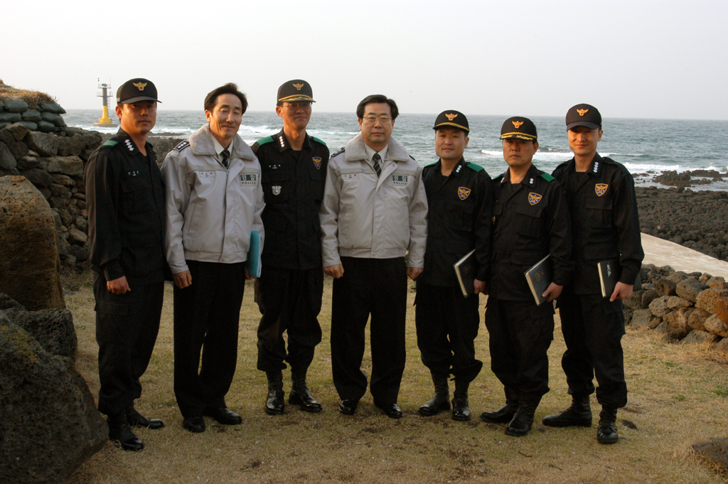 김상렬 제주지방경찰청장 귀덕초소 방문