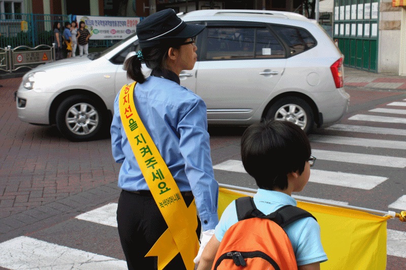  서부서, 개학철 교통안전 관련 협력단체 합동 캠페인