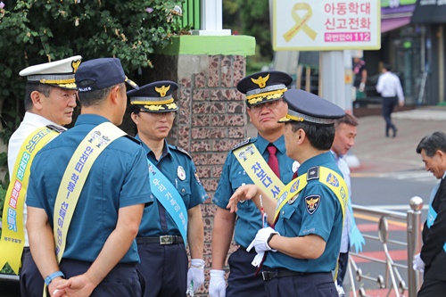 동부서, 어린이 교통안전 유관기관 합동 캠페인 개최