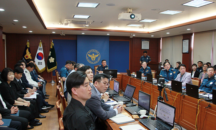 지방청, 전국 경찰지휘부 화상회의 참석